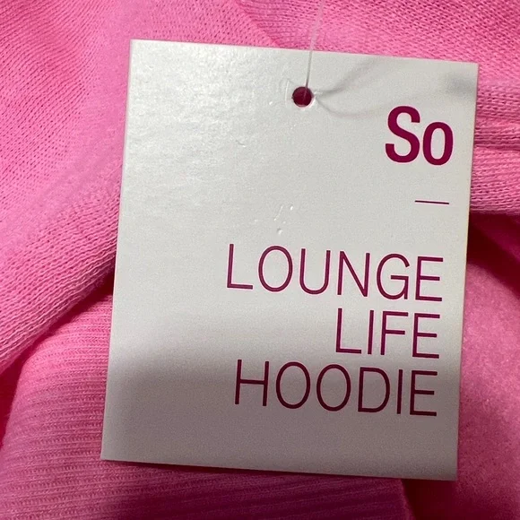 So Pink Cozy Oversized Pullover Lounge Hoodie Top NWT - Picture 11 of 12